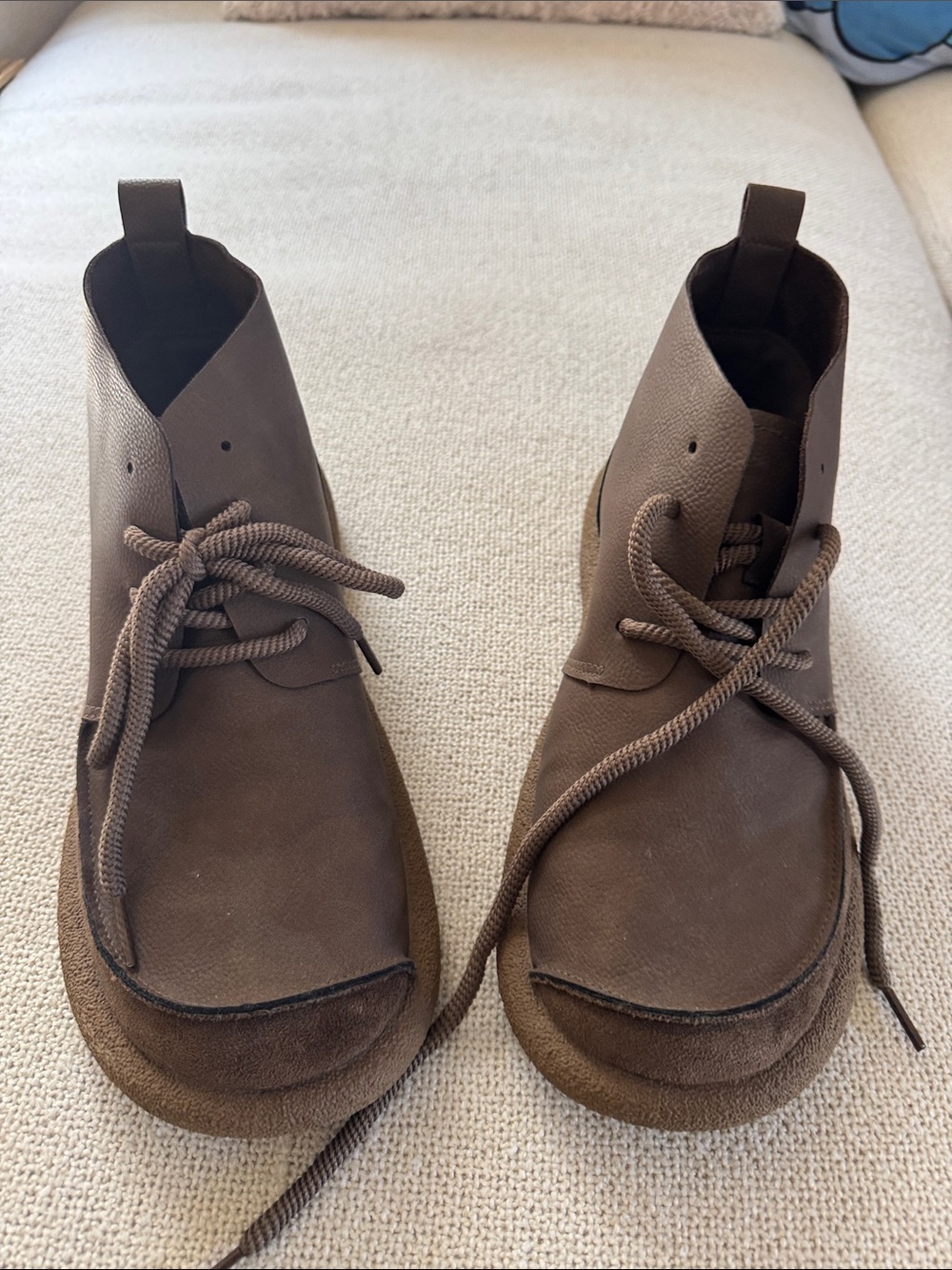 Japanese made - Men's Brown Lace-Up Chukka Boots 10.5.